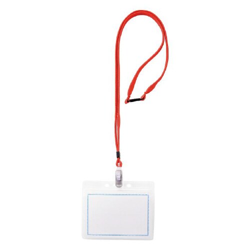 マイティループ名札ツートン 大 10個入 赤