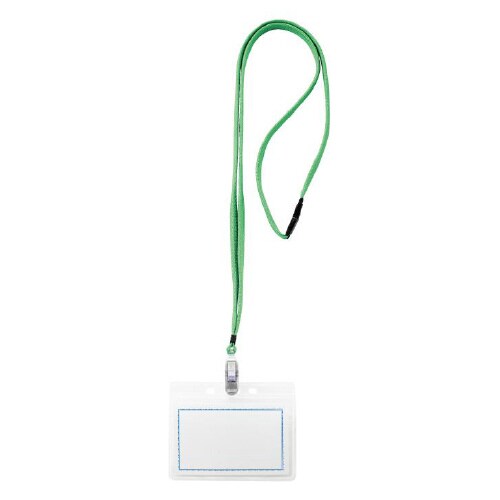 マイティループ名札ツートン 小 10個入 緑