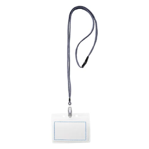 マイティループ名札ツートン 小 10個入 グレー