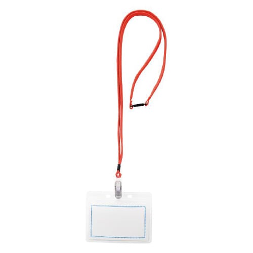 マイティループ名札ツートン 小 10個入 赤