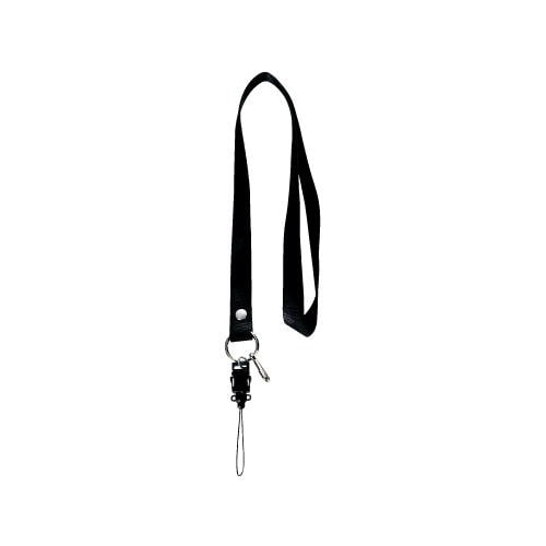 携帯用ネックストラップ 10本 黒