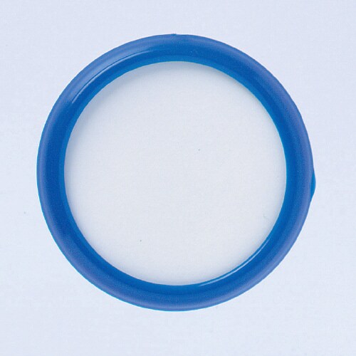 丸型名札 直径50mmピン・クリップ両用 青×50