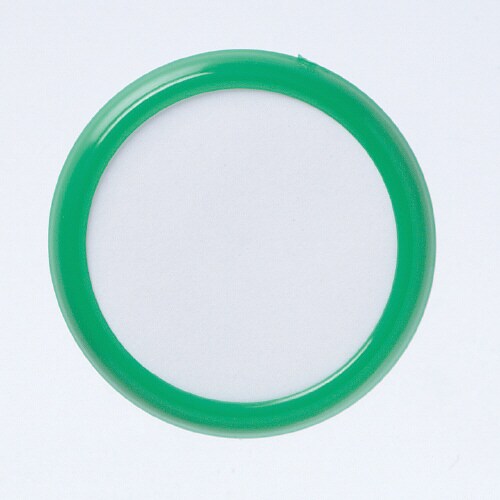 丸型名札 直径50mmピン・クリップ両用 緑×50