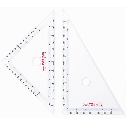 パルカラー定規 10cm三角定規×30