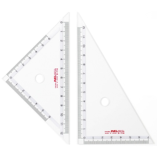 パルカラー定規 12cm三角定規×30