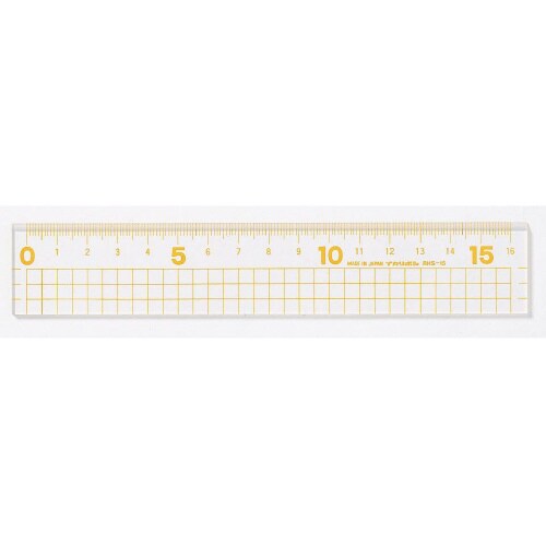16cm方眼直線定規 黄×10