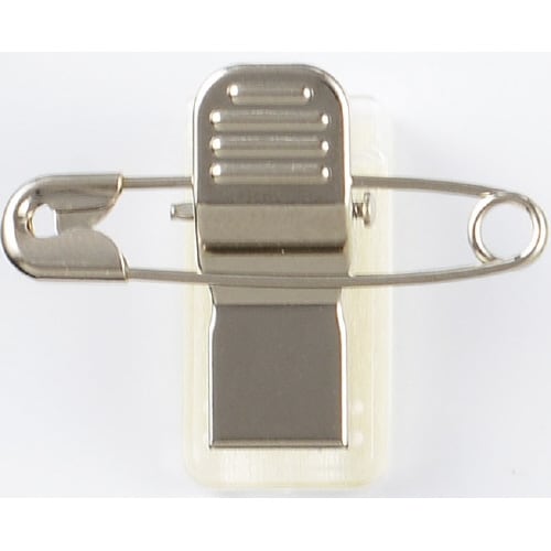 名札用パーツ 両用金属クリップテープ付×10