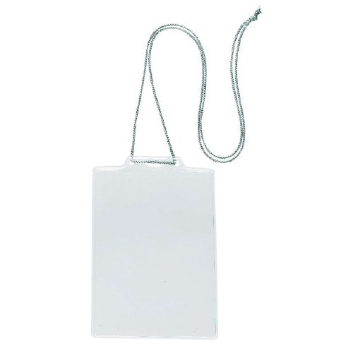 ぶらさげ名札 ハガキサイズ 縦型 10個