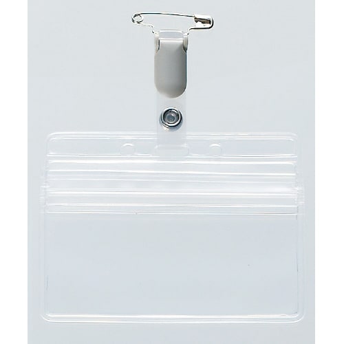 ニュータッグ名札ファスナー付 名刺 横型 10個