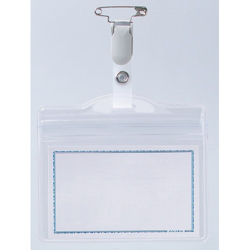 タッグ名札 プラスチッククリップ 名刺×50