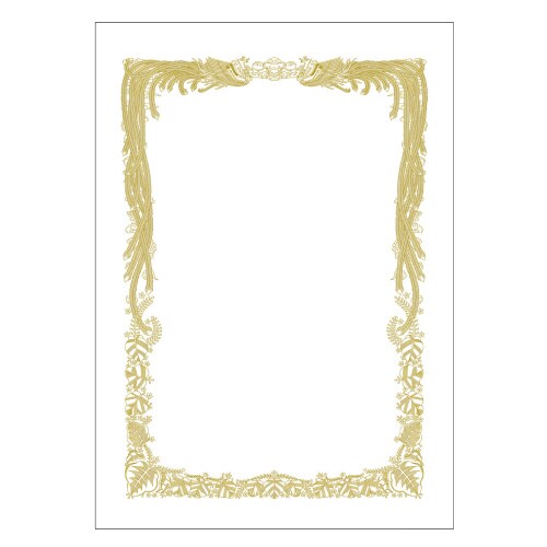 賞状用紙 上質紙 みの判 横書用