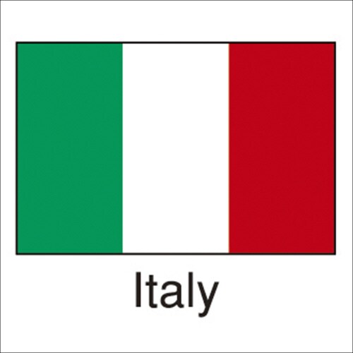 国旗シール Italy 10冊入