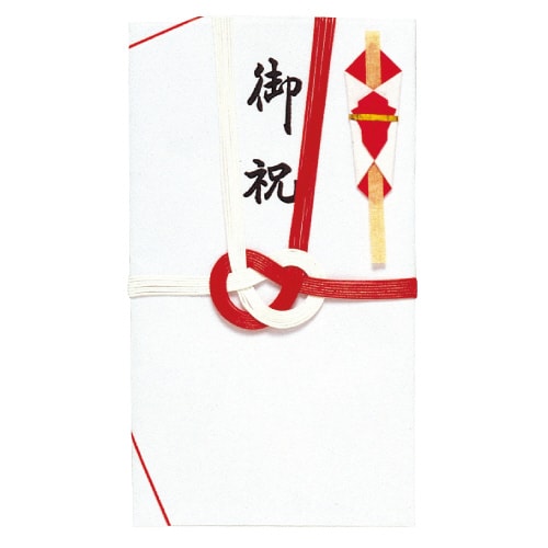 金封 大阪折 赤白七本 御祝 30枚入