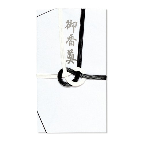 金封 大阪折 黒白七本 御香奠 30枚入