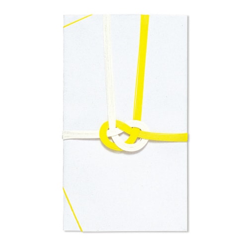 金封 大阪折 黄白七本 無字 3P 20冊入