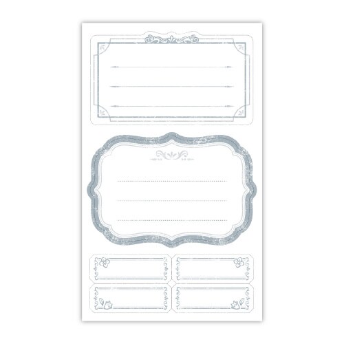 インクで描くラベルシール レリーフ 5冊入
