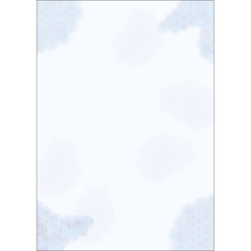 和柄用紙 和ごころ 青紗綾雲 5冊入