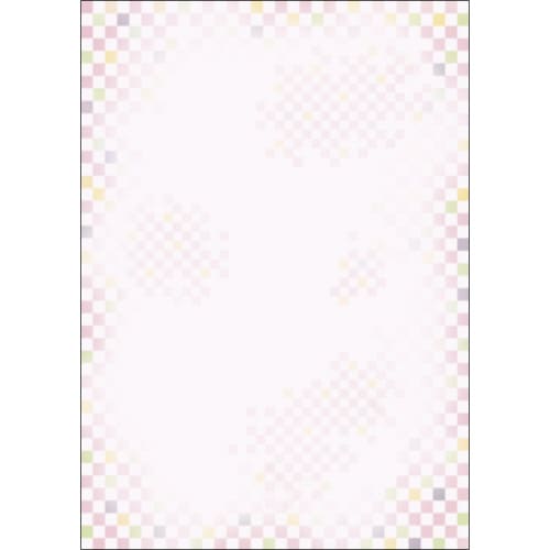 和柄用紙 和ごころ A4判 桃色市松 5冊入