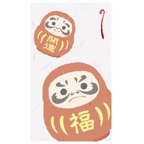 のし袋 縁起もん 五型 達磨 だるま 5冊入