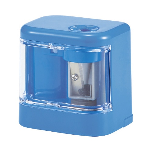 電池鉛筆削り ライトブルー
