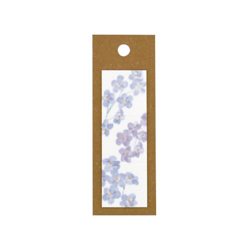 淡く透ける付箋 勿忘草