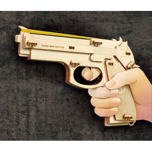 木製9連式輪ゴム銃