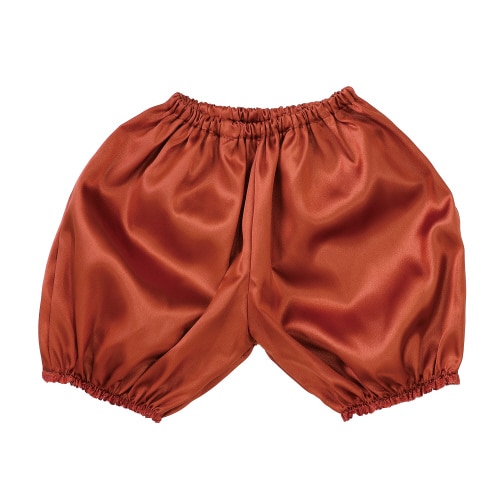 ソフトサテン かぼちゃパンツ J 茶