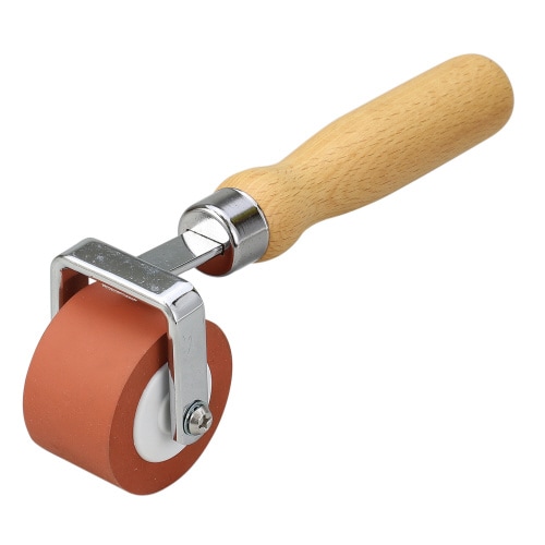 転圧ゴムローラー 赤 φ45×30mm