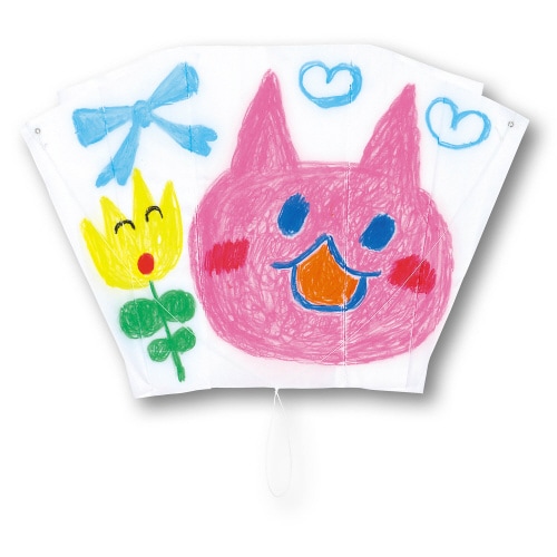 ATぐにゃぐにゃ凧 ほねなし(オレンジ糸)