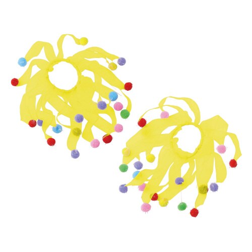 レースリストバンド カラフルボール 黄