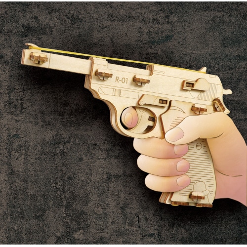 木製単発式輪ゴム銃