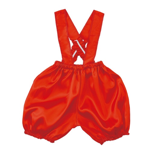 ソフトサテンサロペット かぼちゃパンツ C 赤