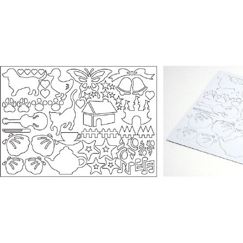 銅箔クラフト用切り文字 動物&図形