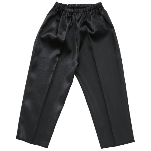 ソフトサテンズボン テーパード C 黒