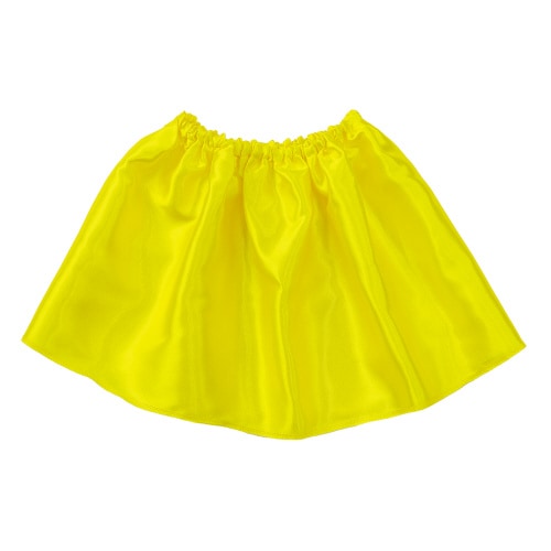 ソフトサテンスカート黄