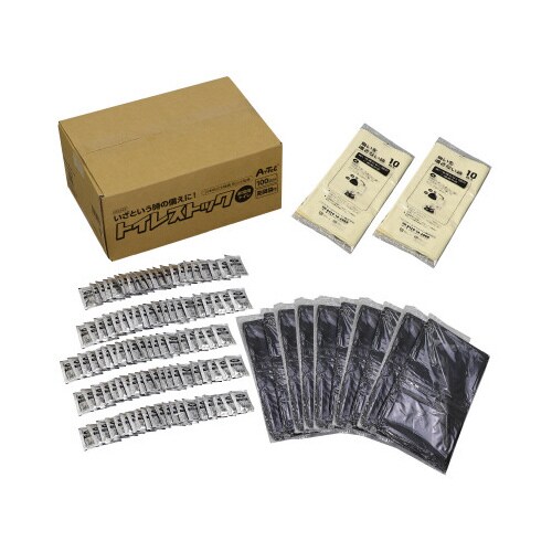 トイレストック(非常用トイレ)防臭袋付100回用