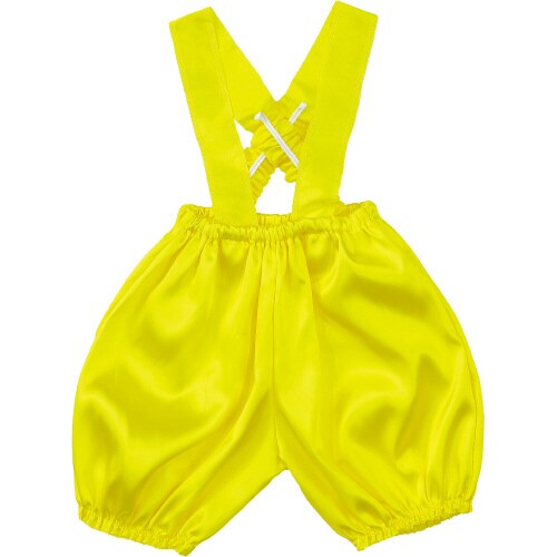 ソフトサテンサロペット かぼちゃパンツ C 黄