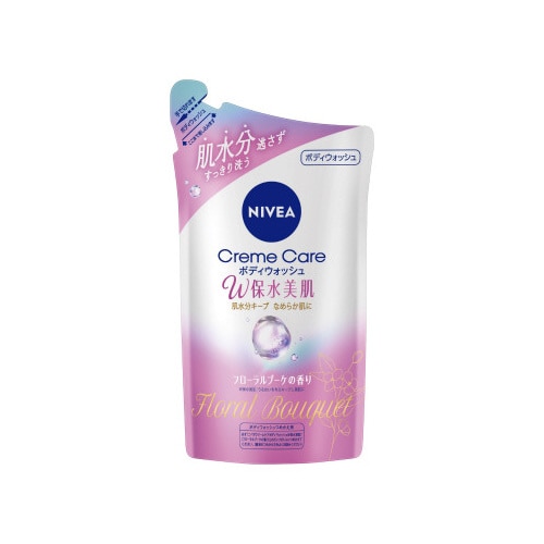 ニベアCボディウォッシュW保水美肌Fブーケ詰替X6