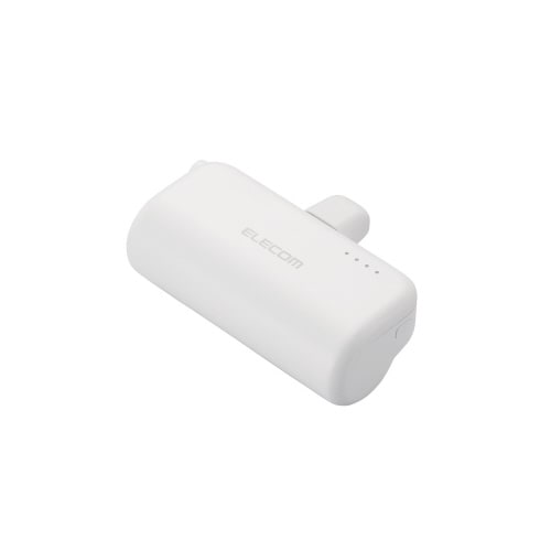 モバイルバッテリー 5000mAh C直挿し 白