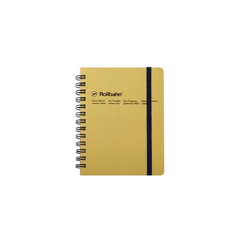 ポケット付メモ M ゴールド