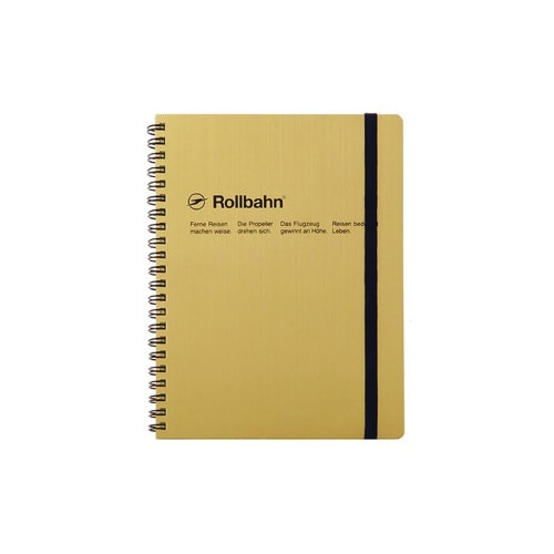 ポケット付メモ A5 ゴールド