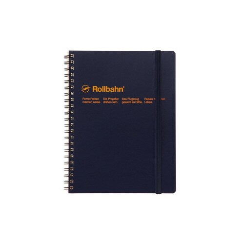 ポケット付メモ A5 ダークブルー