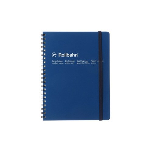 ポケット付メモ A5 ブルー