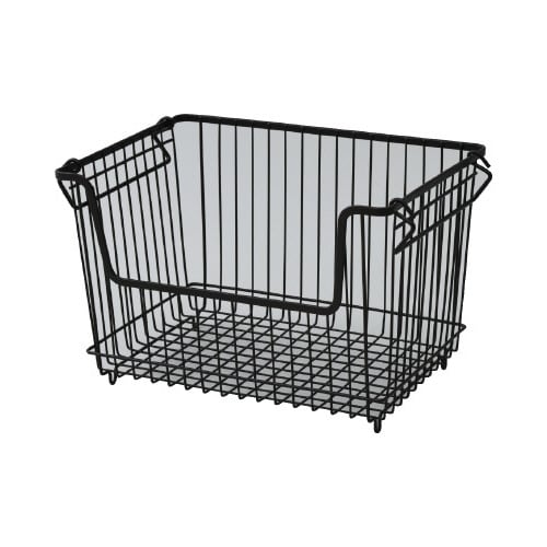 ワイヤーバスケットL BK 4個セット