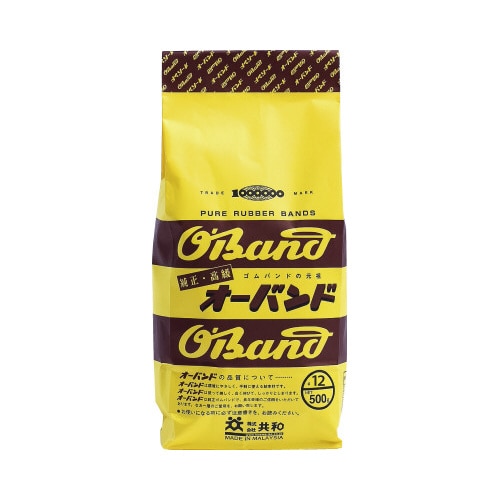 輪ゴム オーバンド #12 アメ色 500g袋