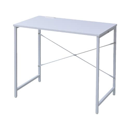 シンプルワークデスク コンセント付800 OW