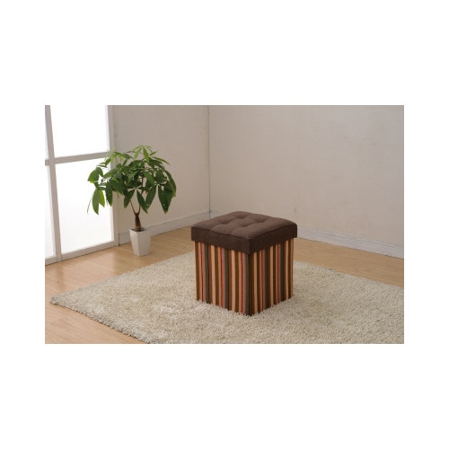 リビング収納スツール シングル OR/ST