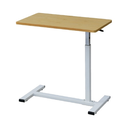レバー式昇降テーブル OAK/WH