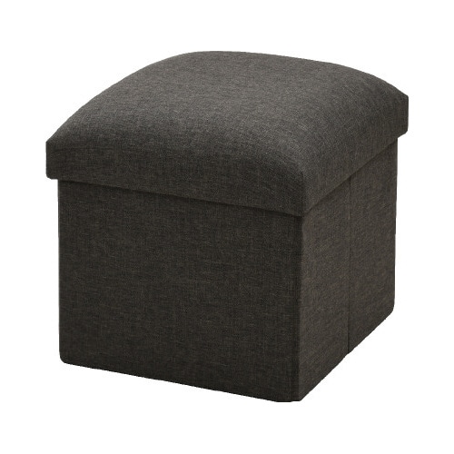 テーブルにもなるリビング収納スツール BR