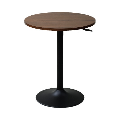 レバー式昇降テーブル 円形 WL/BK